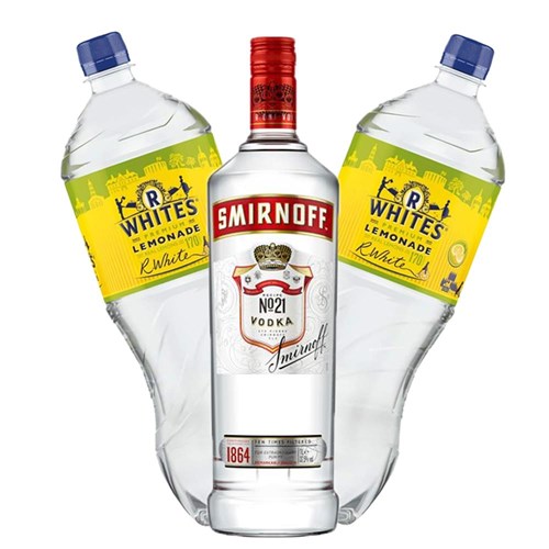 Smirnoff Red Vodka with R Whites Premium Lemonade Mixer